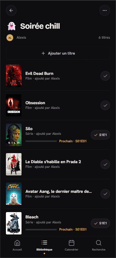 Reel — écran mobile 3