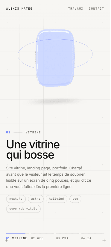 Ce site — écran mobile 1